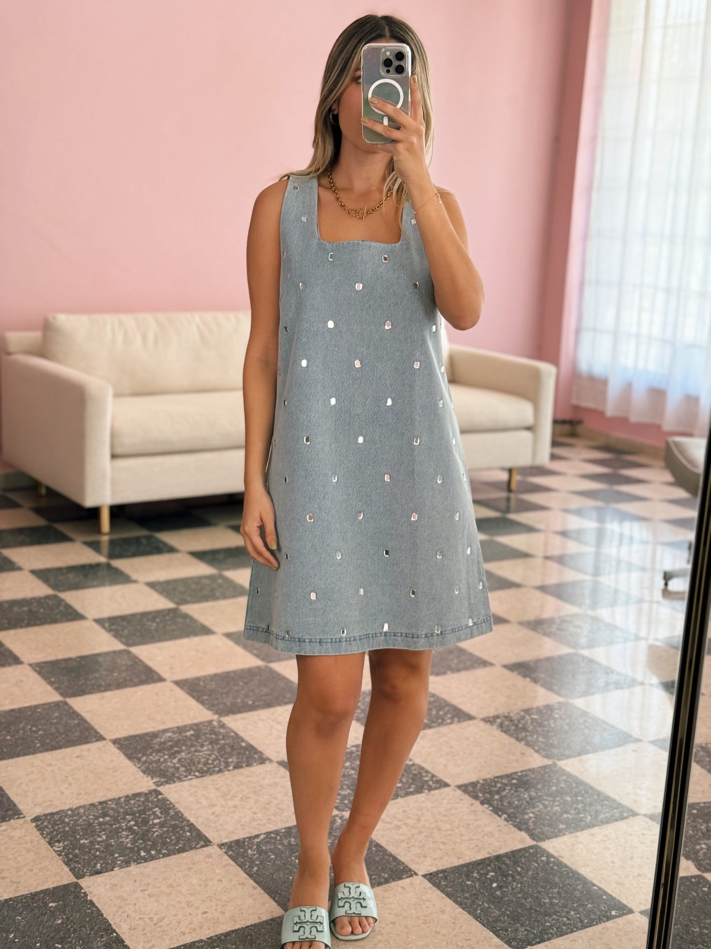 Denim Short Dress