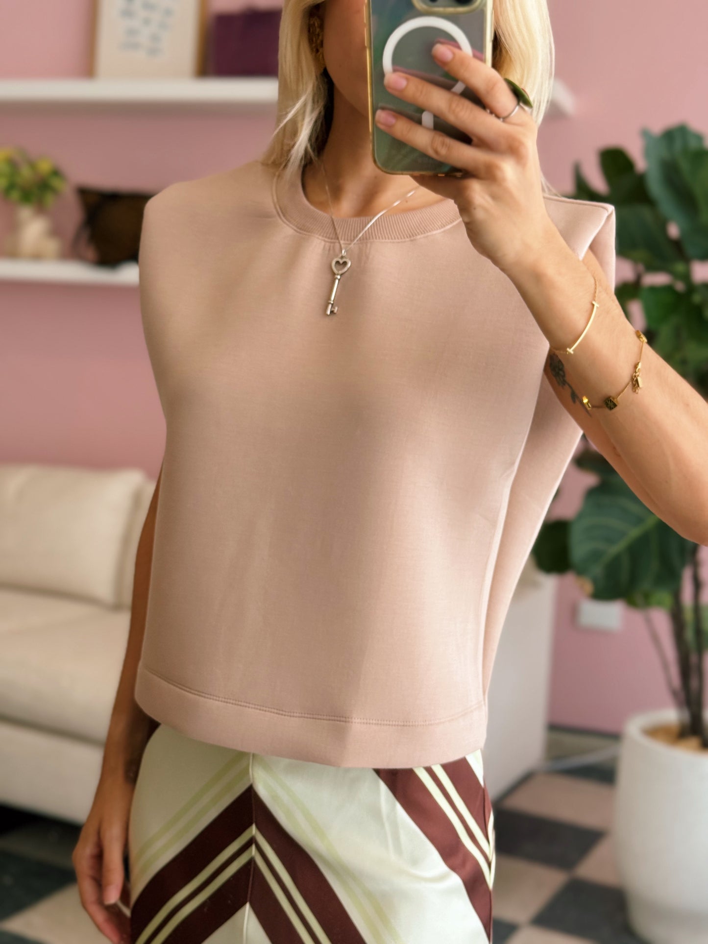 Taupe Soft Basic Top