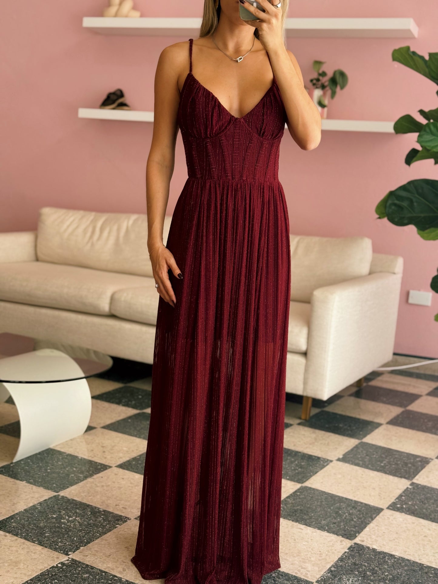 Burgundy Maxi Dress
