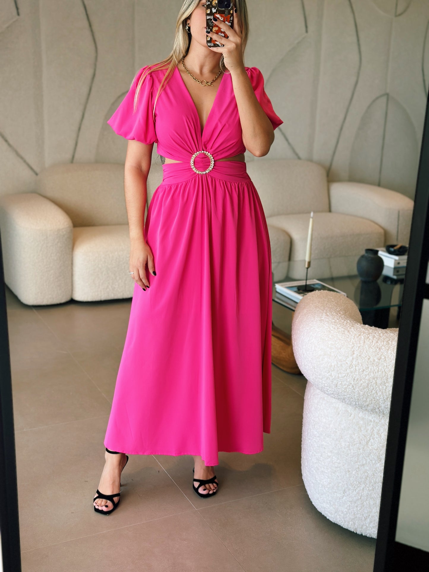 Dove Fuchsia Maxi Dress