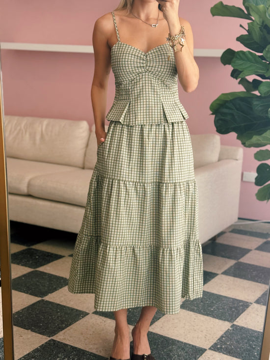 Olive Skirt Set
