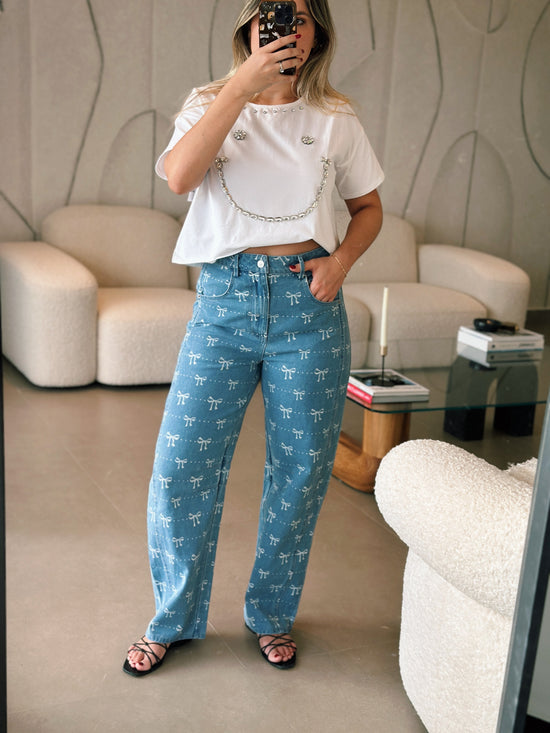 Bows Denim Jeans