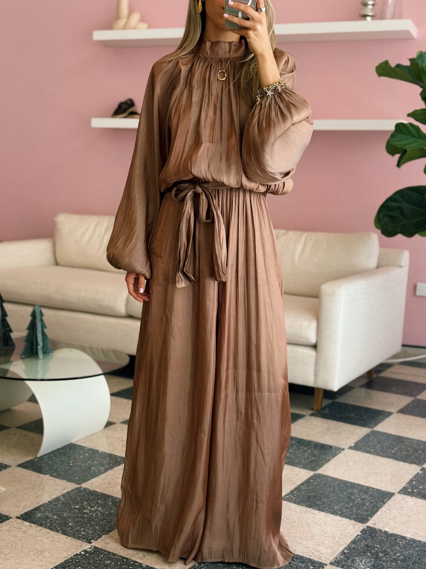 Mocha Jumpsuit
