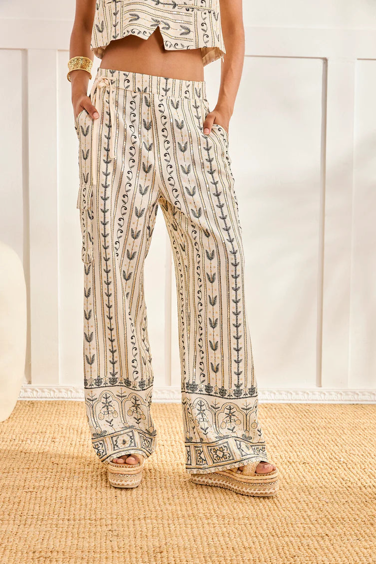 Embroidered Sequin Pants - Designed in Barcelona