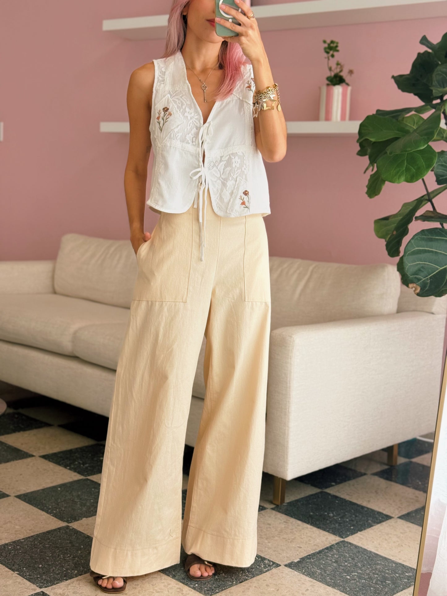 High Waist Wide Leg Pant