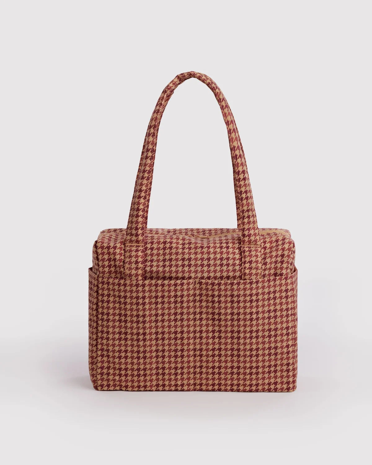Small Cloud Carry-On - Tan Houndstooth