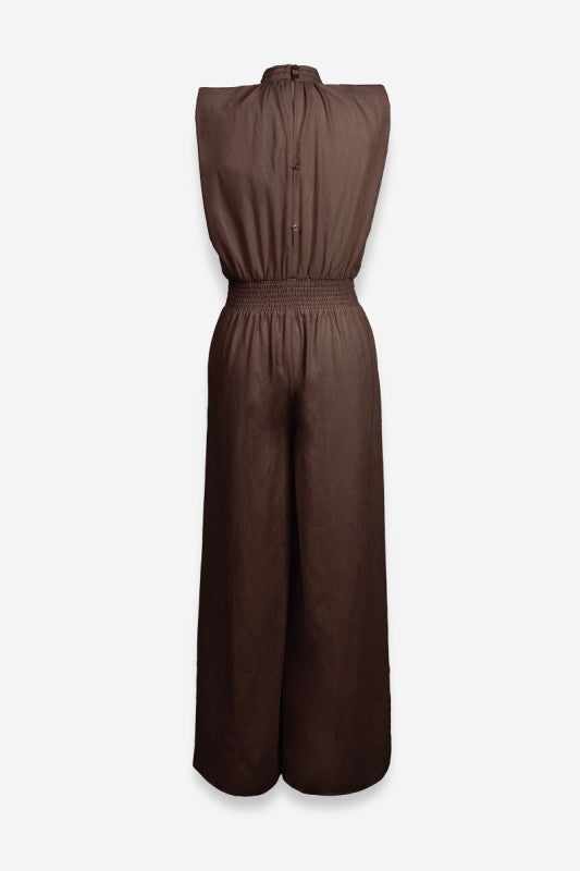 Chocolate High Neck Jumpsuit