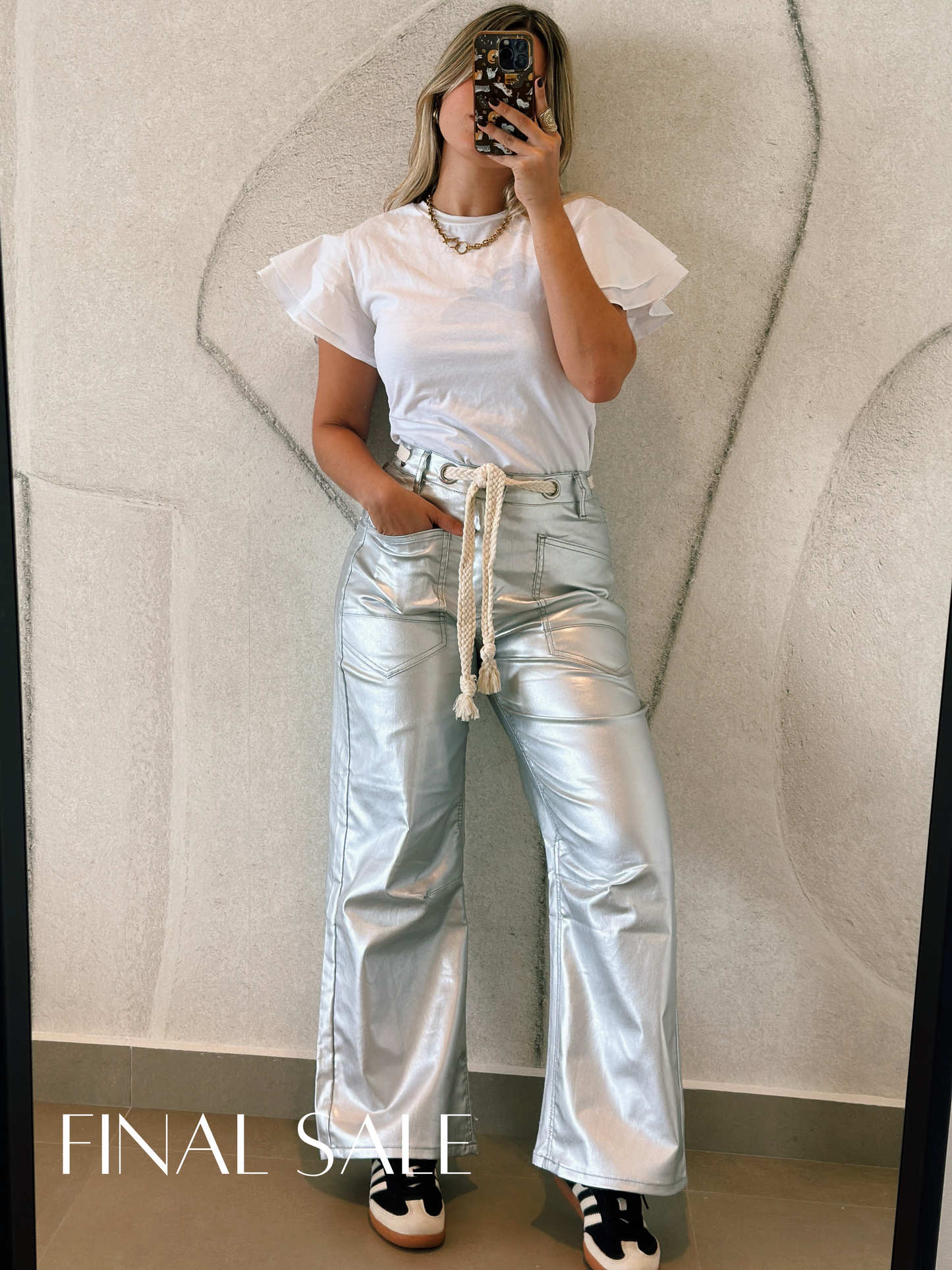 Metallic Pants