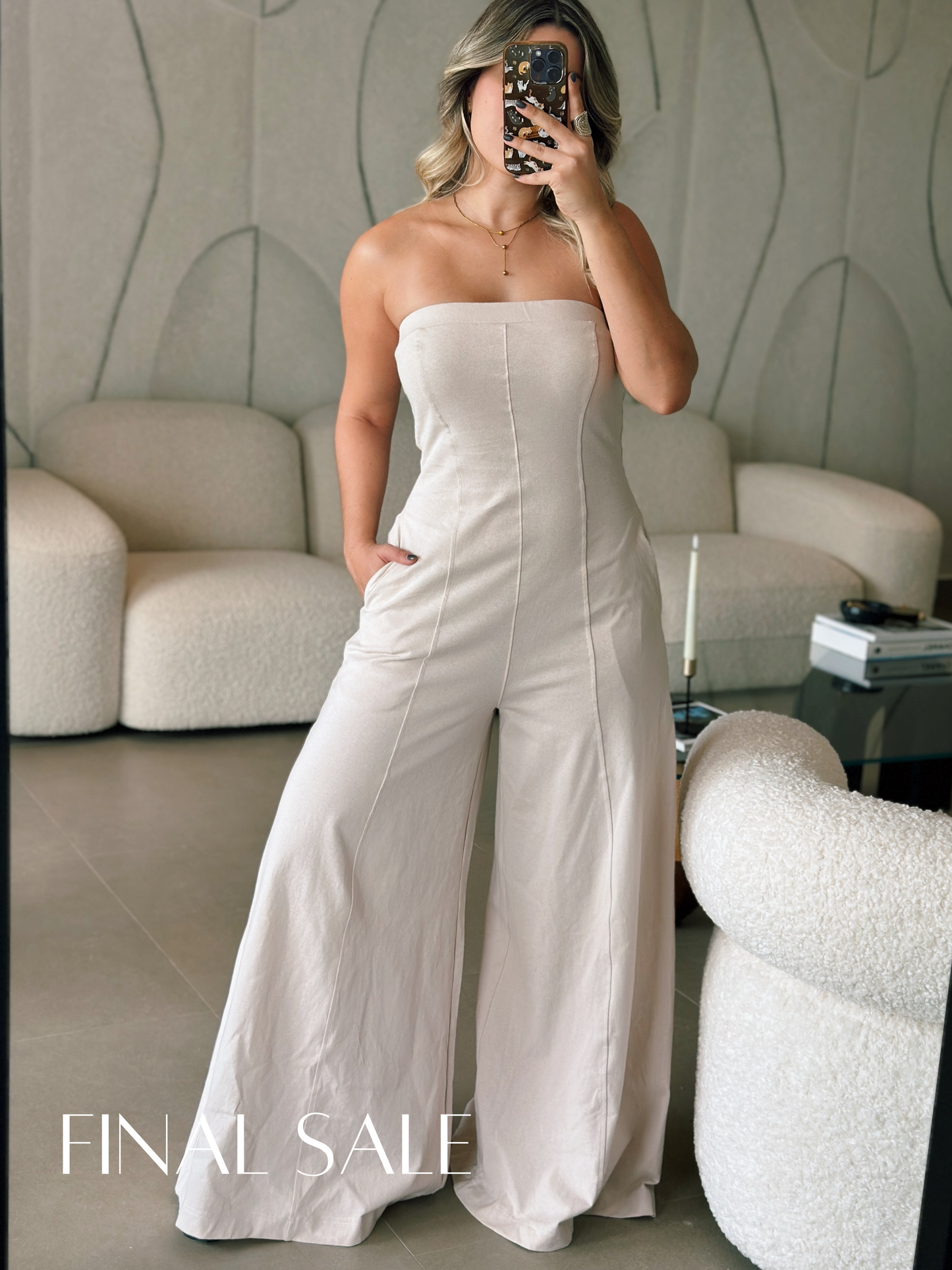 Tube Open Back Jumpsuit